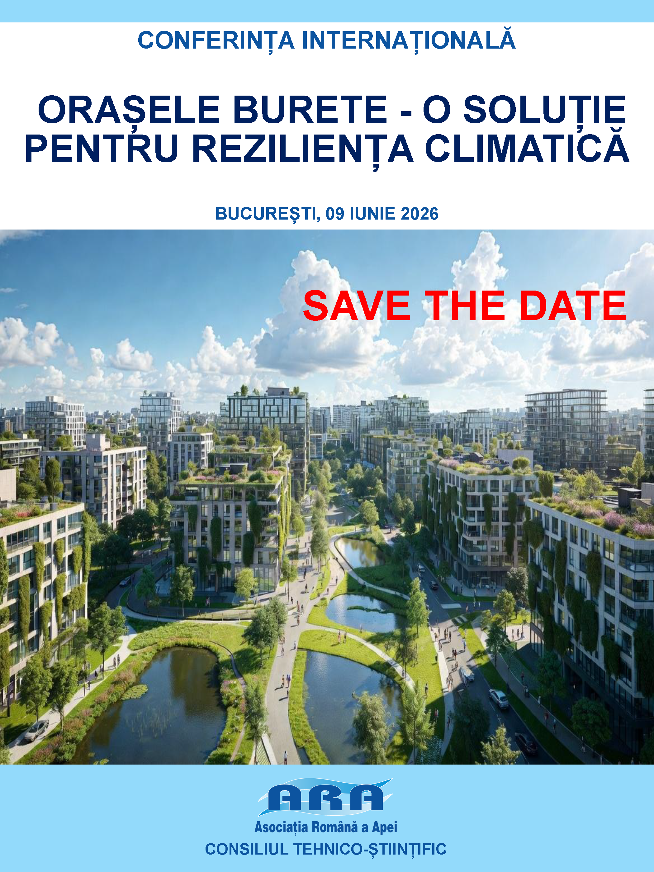 Poster conferință - Orașele burete 2026